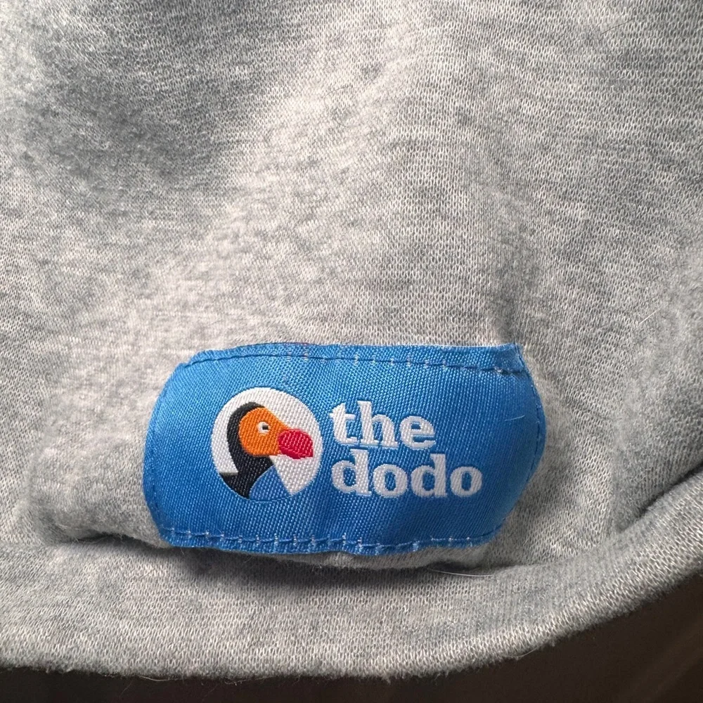 Gray and Blue Dog Hoodie